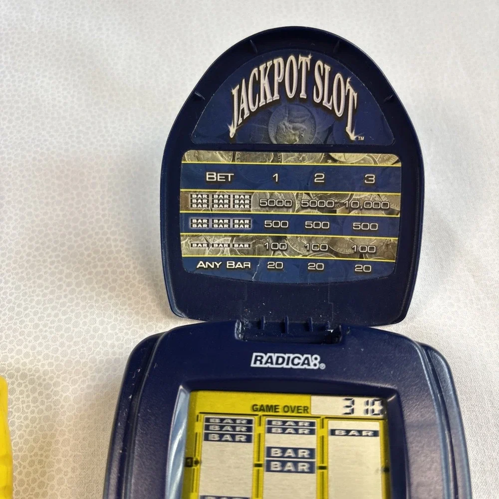 Lot of 3 Vintage Handheld Slots Games Pocket Slots, Sport Slots, Jackpot‎ Slots
